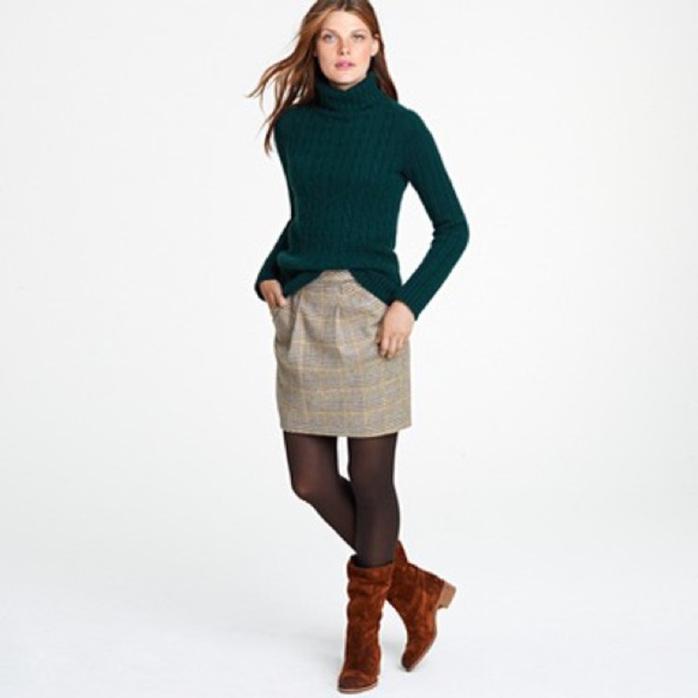 J. Crew - Wool Miniskirt in Plaid - Sz 4